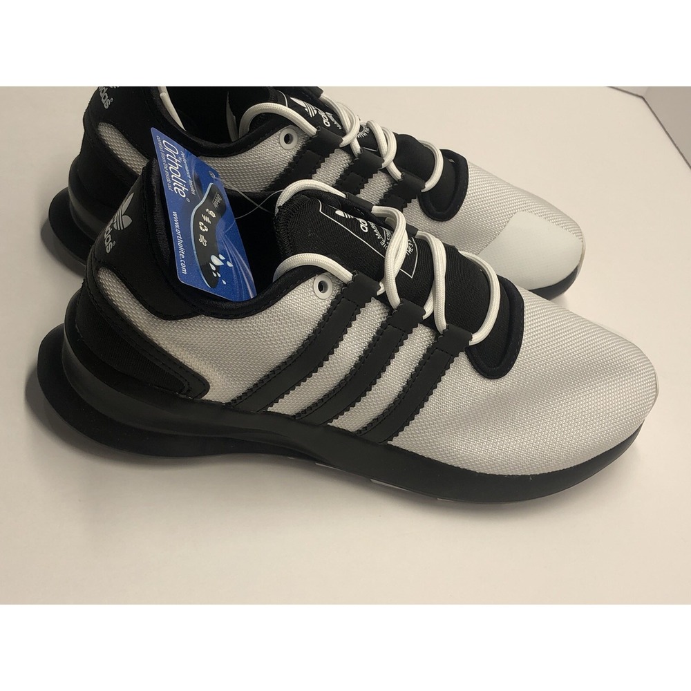 Adidas SL Rise Mens White Black Mesh Athletic Running Shoes Size 9 - Picture 4 of 12